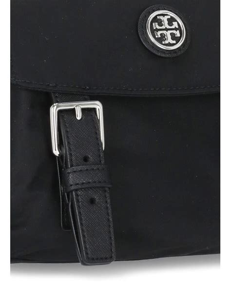 Tory Burch Synthetic Virginia Small Messenger Shoulder Bag In Black Lyst