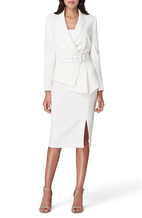 Tahari Two Piece Asymmetrical Belted Suit Nordstrom Skirt Suit