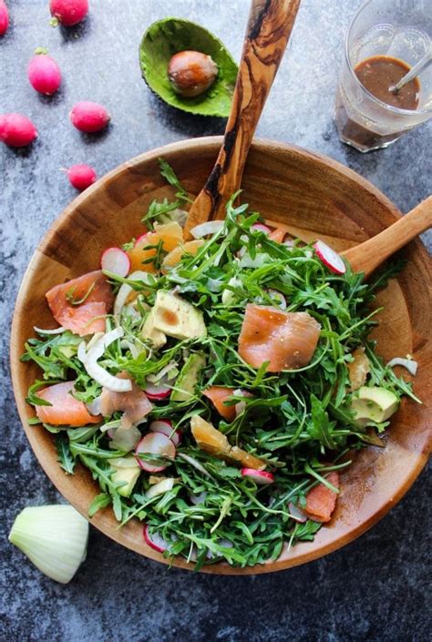 And they are highly customizable. Arugula Fennel & Smoked Salmon Salad - A Saucy Kitchen