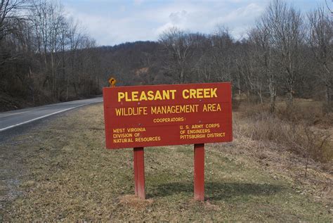 Pleasant Creek Wildlife Management Area Map, WV - Natural Atlas
