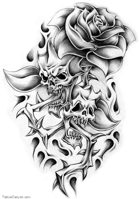 Smile Now Cry Later Skull Drawings