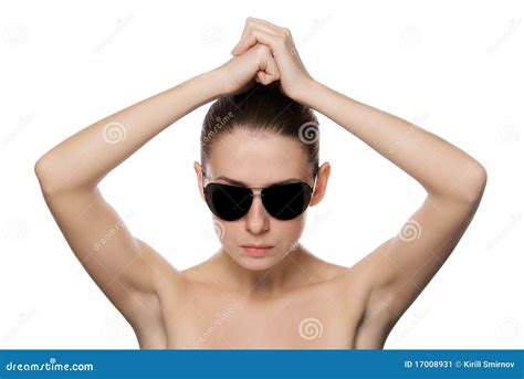 Portrait Of Glamour Woman In Sunglasses Stock Image Image Of Female Fashion 17008931