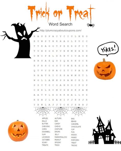 Free Printable Halloween Games Just Plum Crazy
