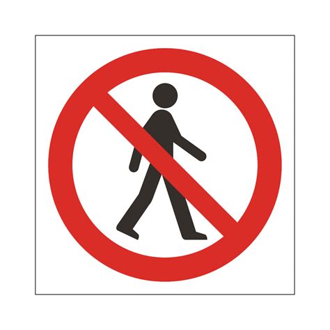 They are recognised throughout the european union and must be used wherever you need to give health and safety information. No Admittance Symbol Safety Sign - General Prohibition ...