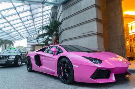 Lamborghini Aventador Finished In Bright Pink Gtspirit