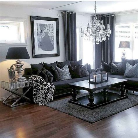 Grey Black Living Room Ideas Decoomo
