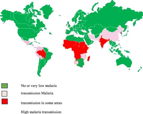 World Malaria Distribution Using Cdc 2016 Data Download Scientific