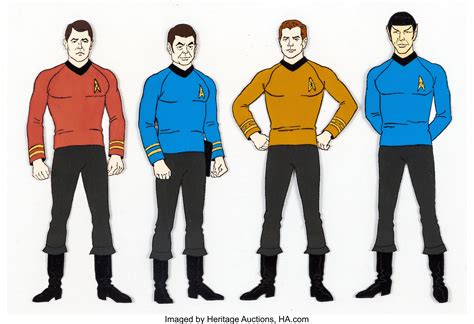 Star Trek The Animated Series Kirk Spock Mccoy And Scotty Color