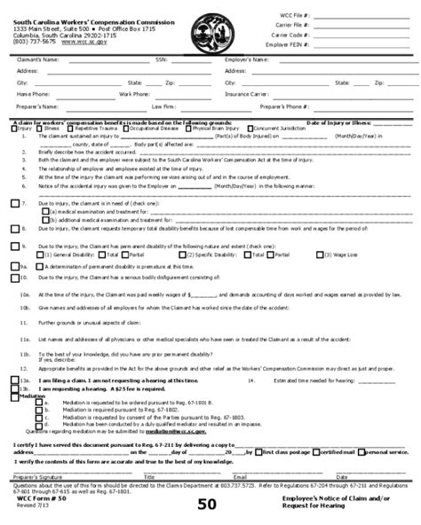 2023 Workers Compensation Forms Fillable Printable Pdf And Forms