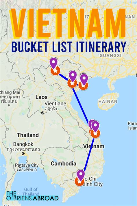 Thailand 2 Week Itinerary Map Thailand Map Guide