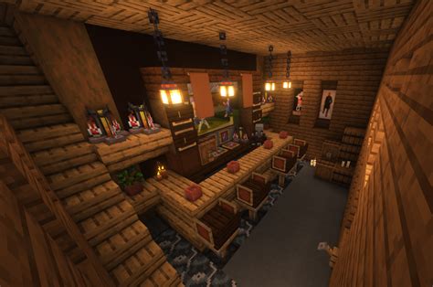 Built This Bar Today With A Totally Friendly Pillager Rminecraftbuilds