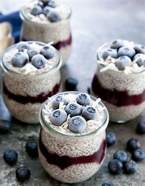 Blueberry Coconut Chia Pudding Kirbies Cravings