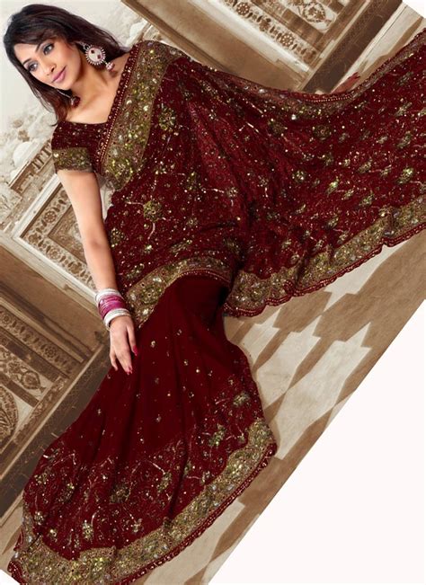 Latest Saree Designs Wedding Party Wear Sarees Indian