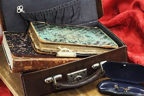 Leather Suitcase Stock Image Image Of Etui Fashion 53957419