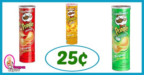 Winn Dixie Hot Deal Alert Pringles Superstacks Only 25¢ Each After
