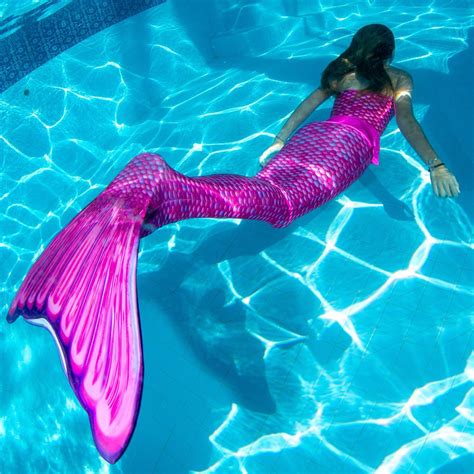 Malibu Pink Mermaid Tail Fin Fun Mermaid Tails Fin Fun Mermaid Monofin Mermaid Tail