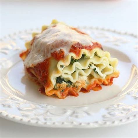 Healthy Spinach Lasagna Rolls Recipe Main Dishes With Lasagna Noodles
