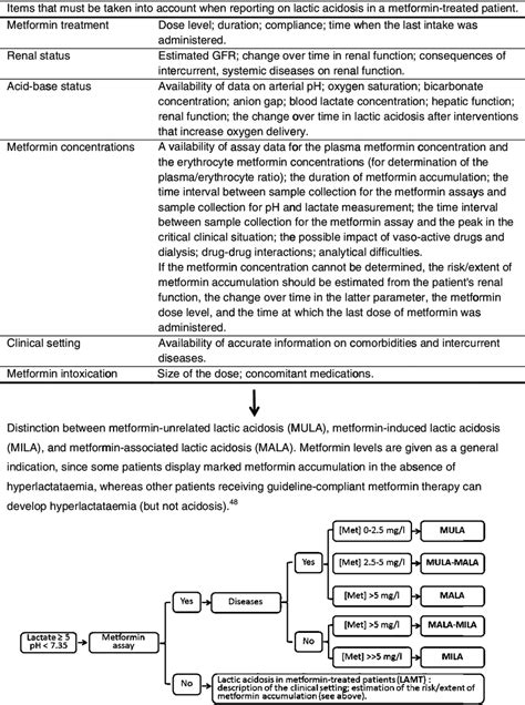 A Guide For Establishing A Link Between Metformin And Lactic Acidosis