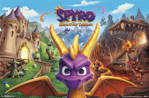 Spyro Reignited Key Art Poster Clip Bundle