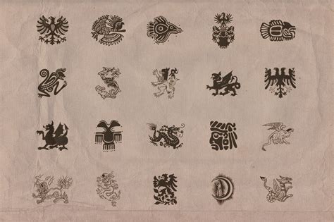 Vintage Shapes Heraldry Symbols ~ Objects On Creative Market