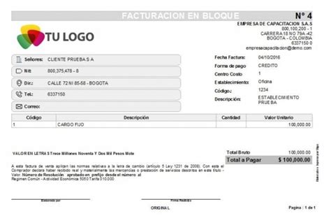 Formatos Factura De Venta Portal De Clientes Siigo Software Contable