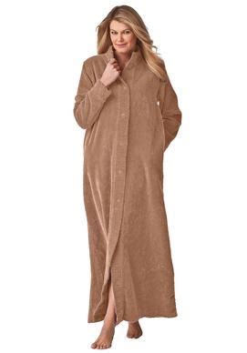 Chenille Robe By Only Necessities Plus Size Robes Slippers Woman Within Plus Size