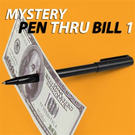 Pen Through Bill Penetration Pen Version 1close Up Magic Tricks