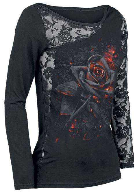 Burnt Rose Spiral Langarmshirt Emp