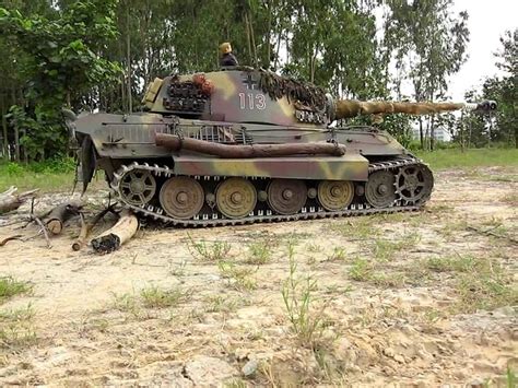 14 Scale Rc Königstiger King Tiger Tank Field Test Youtube