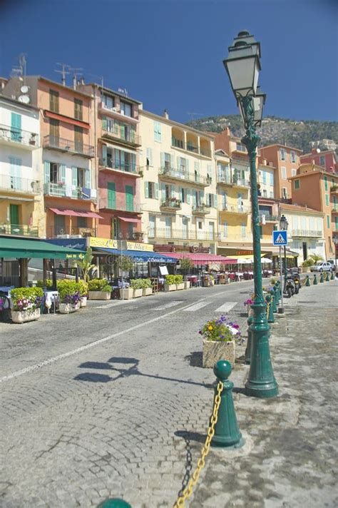 The Town Of Villefranche Sur Mer French Riviera France Editorial