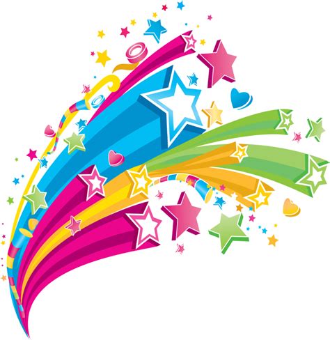 Colorful Stars Abstract Star Vector Png Free Transparent Png