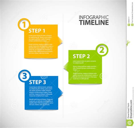 Orange photo clean & corporate organization history timeline infographic. Infographic Timeline Report Template Stock Vector ...