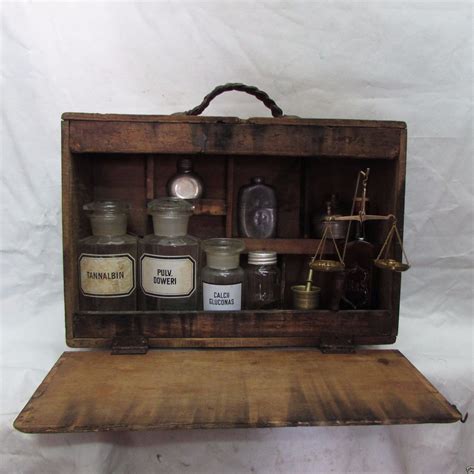 Vintageantique Medical Tools Doctors Pharmacy Chest Apothecary