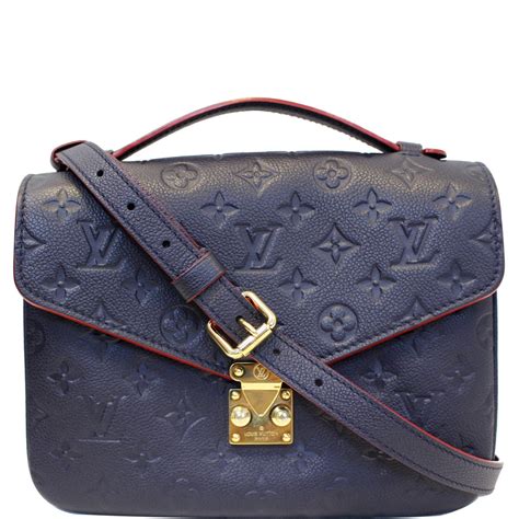 Louis Vuitton Metis Pochette Empreinte Leather Crossbody Bag Blue Us