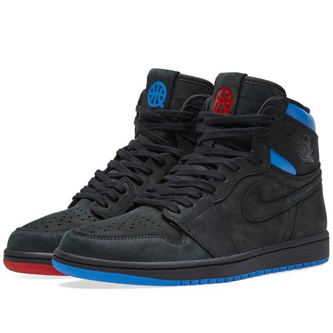 Maybe you would like to learn more about one of these? Nike Air Jordan 1 Retro High OG Black, Blue & Red | END.