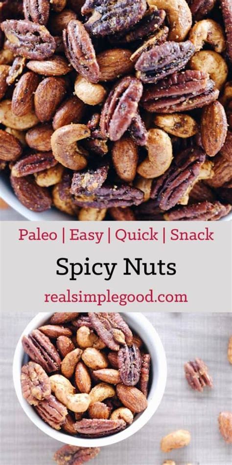 Spicy Nuts Quick Easy Paleo Whole30 Snack The Real Simple Good Life