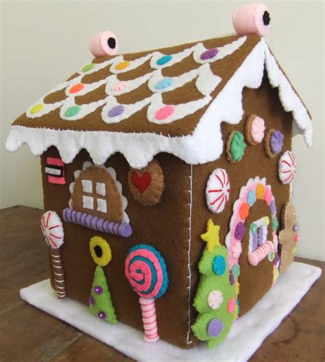 I Love Buttons By Emma Felt Gingerbread House