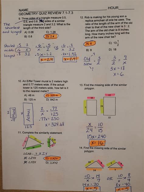After algebra 1 geometry a and b are the most requested subjects for edgenuity. ラブリー 7 2 Practice Similar Polygons Worksheet Answers - じゃバルが目
