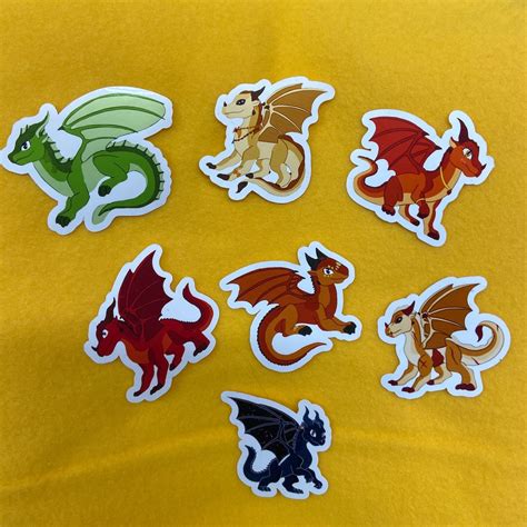 Wof Stickers More Characters Etsy