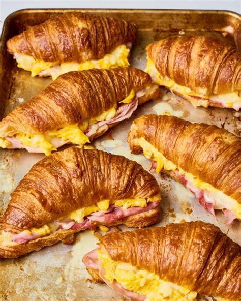 Make Ahead Croissant Breakfast Sandwiches Recipe Breakfast Sandwich