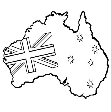 Australia Map With Animals Coloring Pages Learny Kids