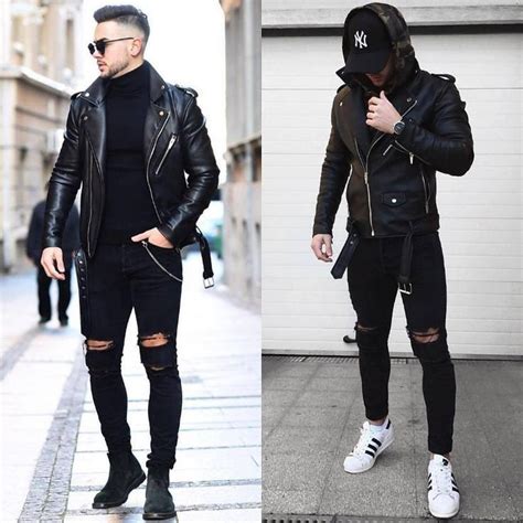 Look masculino preto em Moda masculina casual Vestuário masculino e Estilos casuais