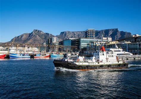 Ships In The Harbour Of Cape Town In South Africa Stock Photo Image