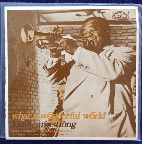 Louis Armstrong What A Wonderful World Releases Discogs