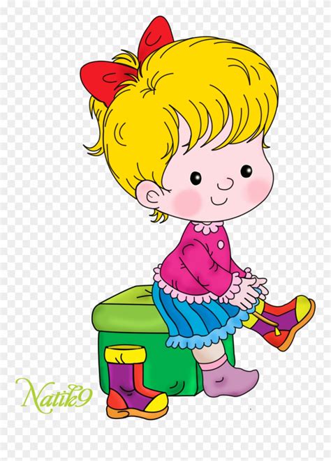 Детский Сад Клипарт Girl Getting Dressed Clipart Png Download