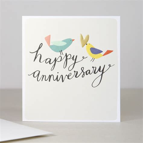 Modern Calligraphy Happy Anniversary Card Printable Anniversary Cards