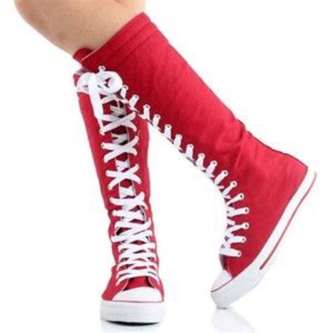 Converse Shoes Converse Knee High Sneakers Size 3 Color Red Size