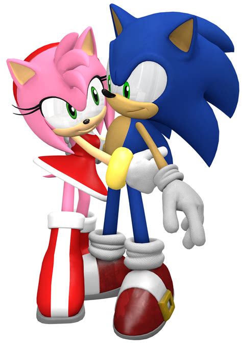 Sonic X Sonic And Amy Hugging