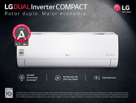 Ar Condicionado Split Lg Dual Inverter Compact 12000 Btus Frio 220v S4 Q12ja3a5 Webcontinental