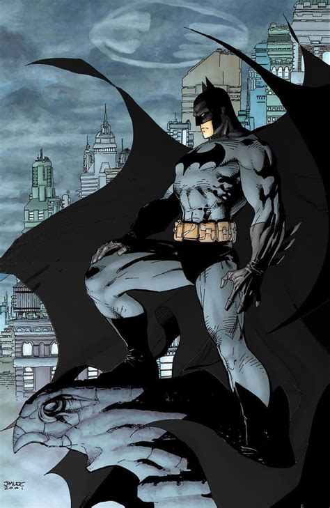 Jim Lees Batman Recolored Batman Poster Batman Hush Dc Comics Art